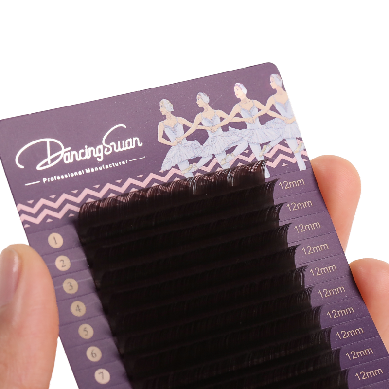 Black brown lashes extenion