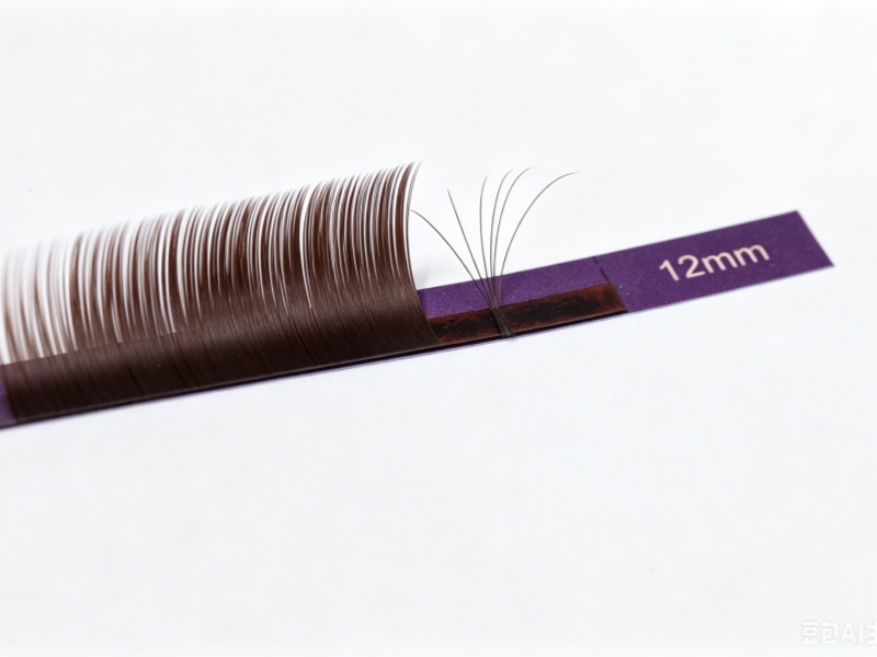 Dark Brown Lash Extensions Easy Fan