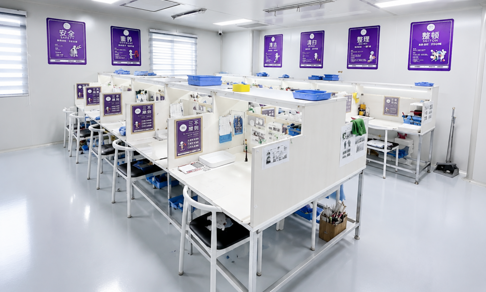 Dust-Free Eyelash Production Environment